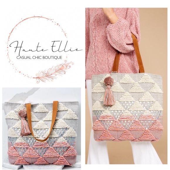 Textured Crochet Handmade Oversized Tote - Picture 9 of 14